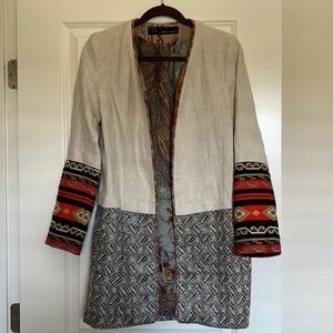 Zara Basic coat size small